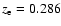 $z_{\rm e}=0.286$