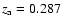 $z_{\rm a}=0.287$