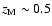 $z_{\rm M} \sim 0.5$