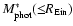 $M_{{\rm phot}}^{*}(\le\!\! R_{{\rm Ein}})$