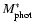 $M_{{\rm phot}}^{*}$