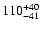 $\rm 110^{+40}_{-41}$