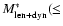$M_{{\rm len+dyn}}^{*}(\le $