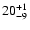 $\rm 20^{+1}_{-9}$