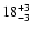 $\rm 18^{+3}_{-3}$