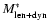 $M_{{\rm len+dyn}}^{*}$