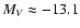 $M_V\approx-13.1$