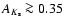 $A_{K_{\rm s}}\ga0.35$
