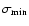 $\sigma_{\rm min}$