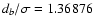 $d_b/\sigma=1.36876$