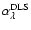 $\alpha_{\lambda}^{\rm DLS}$