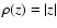 $\rho(z)=\vert z\vert$