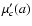$\mu '_c(a)$