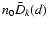 $n_0\bar{D}_k(d)$