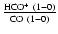 $\frac{{\rm HCO^+~(1-0)}}{{\rm CO~(1-0)}}$