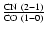 $\frac{{\rm CN~(2-1)}}{{\rm CO~(1-0)}}$