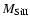 $M_{\rm {SiII}}$