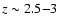 $z\sim 2.5{-}3$