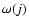 $\omega(j)$
