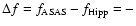 $\Delta f = f_{\rm ASAS} - f_{\rm Hipp} =
-$
