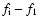 $f_{\rm i} - f_1$