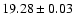 $19.28\pm0.03$