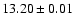 $13.20\pm0.01$