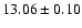 $13.06\pm0.10$