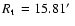 $\mbox{$R_{\rm t}$ }=15.81\hbox{$^\prime$ }$