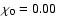$\chi_0=0.00$