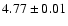 $4.77\pm0.01$