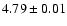 $4.79\pm0.01$