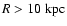 $R>10~{\rm kpc}$