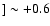 $]\sim +0.6$