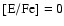 ${\rm [E/Fe]}=0$