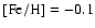 ${\rm [Fe/H]}=-0.1$