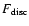 $F_{\rm disc}$