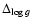 $\Delta_{\log g}$