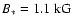 $B_{*}=1.1~{\rm kG}$