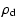$\displaystyle \rho_{\rm d}$