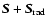 $\vec{S}+\vec{S}_{\rm rad}$