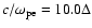 $c/\omega_{\rm pe}=10.0\Delta$