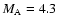 $M_{\rm A}=4.3$