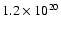$1.2\times10^{20}$