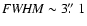 ${\it FWHM}\sim3\hbox{$.\!\!^{\prime\prime}$ }1$