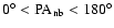 $0^\circ < {\rm PA_{nb}} < 180^\circ$