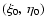$(\xi_0,~\eta_0)$