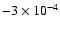 $-3\times10^{-4}$