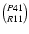 $ P41 \choose R11$