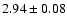 $2.94\pm 0.08$